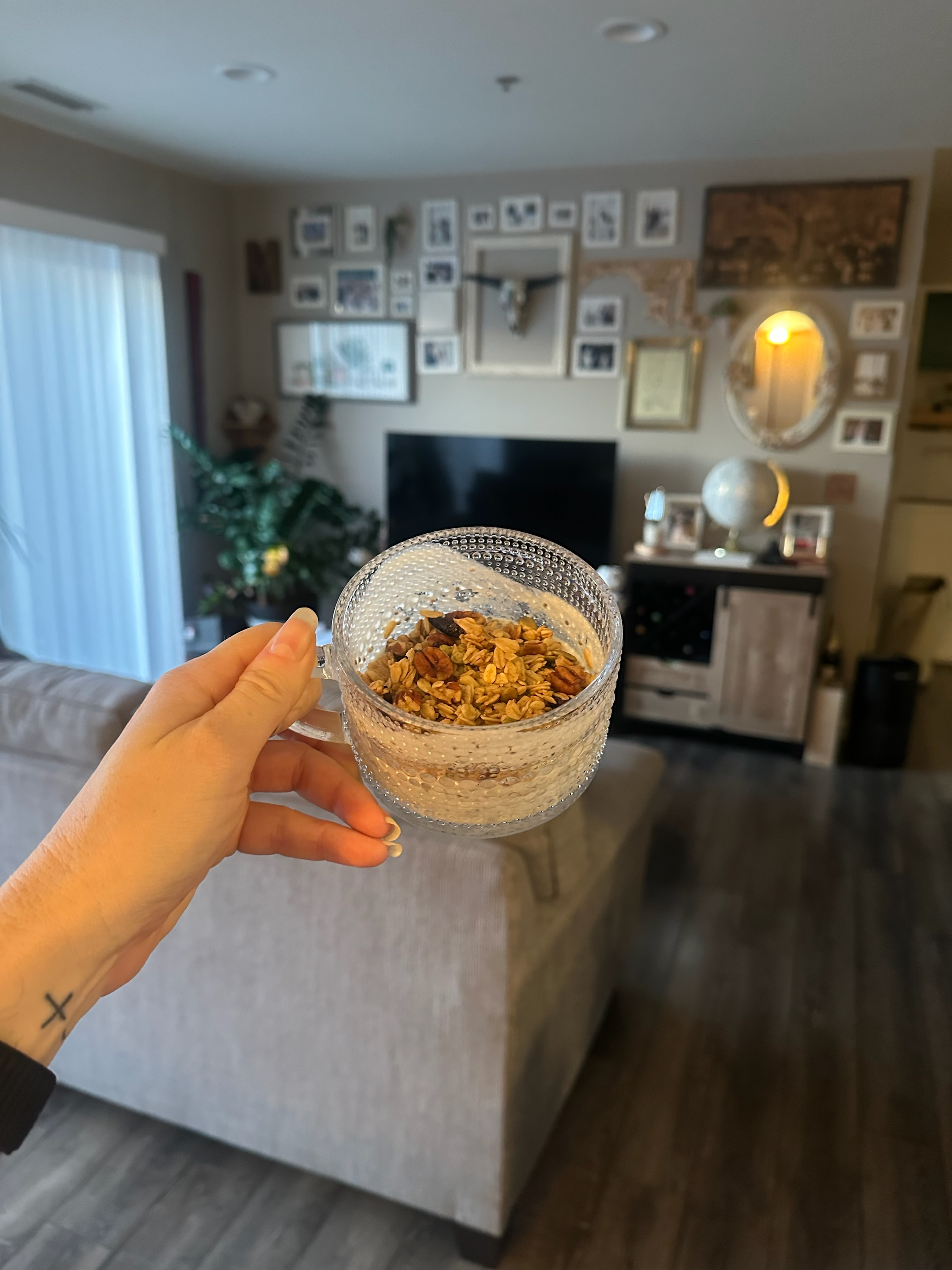 Granola in a bowl